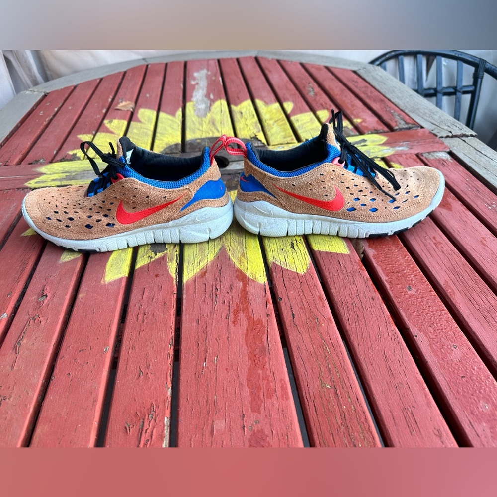 🤎♥️💙🏃♀️🏃♂️NIKE FREE RUN TRAIL DARK RUSSET RED RUNNING SHOES - Picture 4 of 16